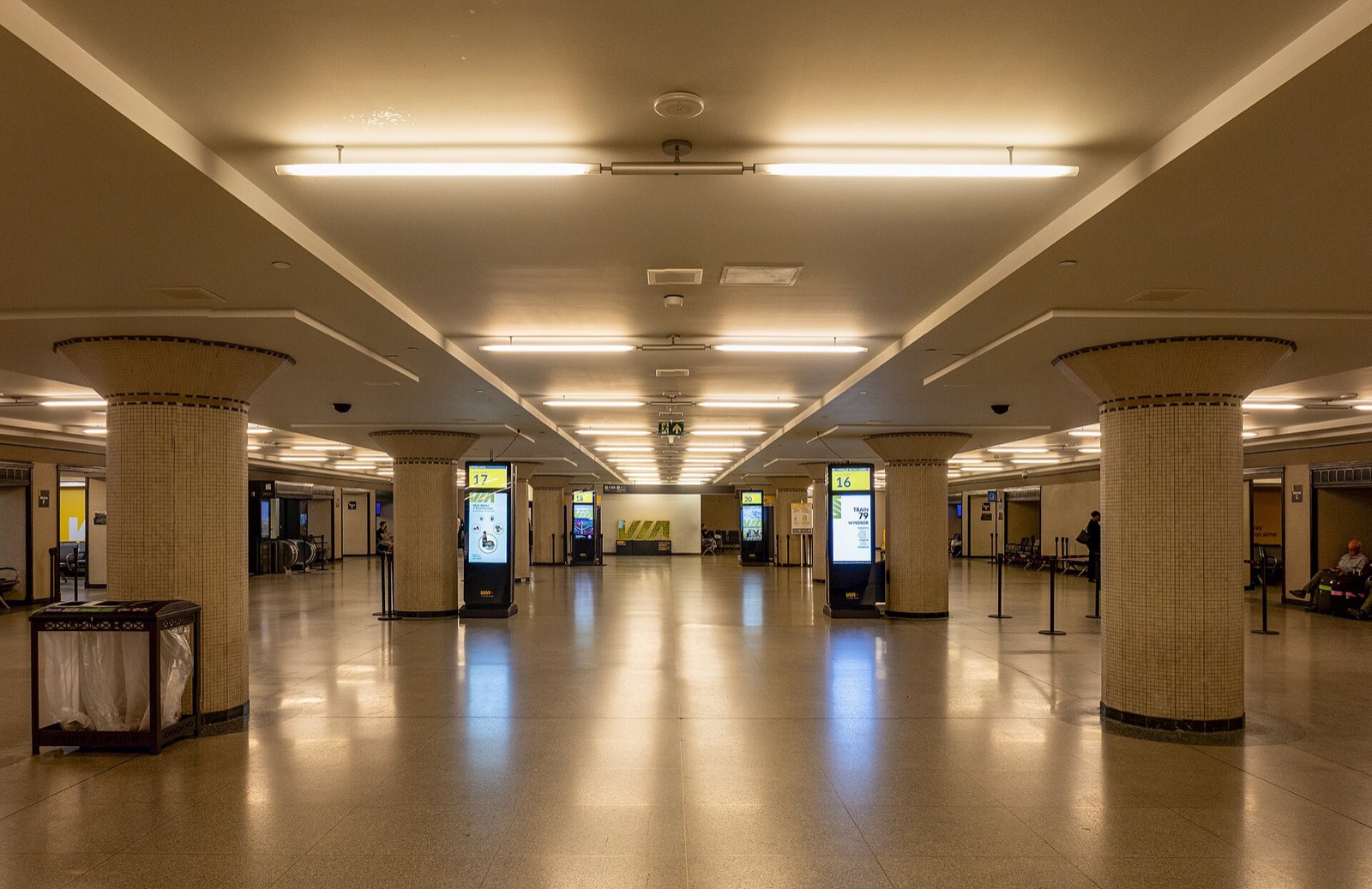 The lower concourse of Union Station in Toronto